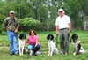Visit at Howard Brewer's place in USA: Mike, Sheryl and Howard with their "import-dogs"