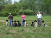 Visit at Howard Brewer's place in USA: Mike, Sheryl and Howard with their dogs